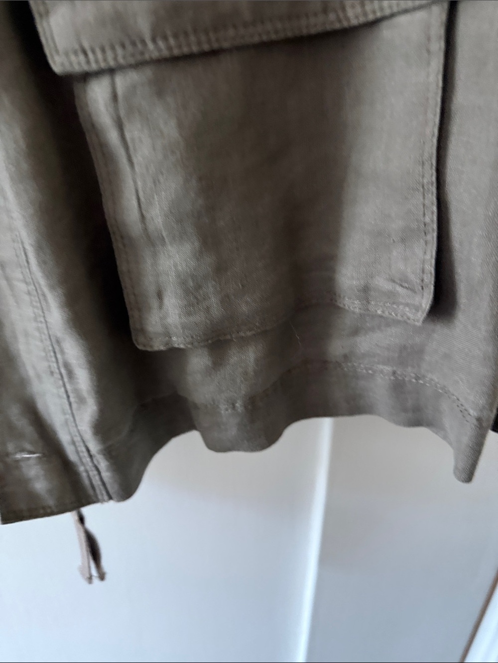 Lightweight Olive Utility Jacket - Women - Picture 4 of 4